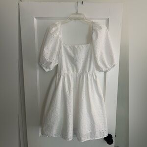 White Eyelet Dress